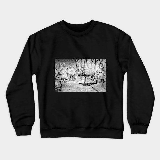 60s car chase movie, or something Crewneck Sweatshirt by slepo :P